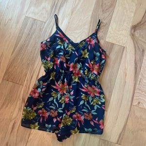 Floral Print Romper